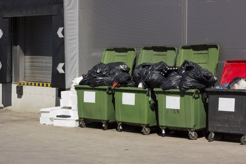 Truck for waste clearance in Hendon area