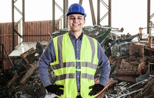 Recycling process at Hendon waste management facility